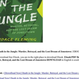 Read Book Death in the Jungle: Murder Be
